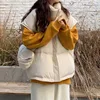 2022 New Spring Autumn Women Sleeveless Vest Cotton-padded Short Waistcoat Kawaii Outwear Female Beige Black Casual Parka Mujer ► Photo 3/6