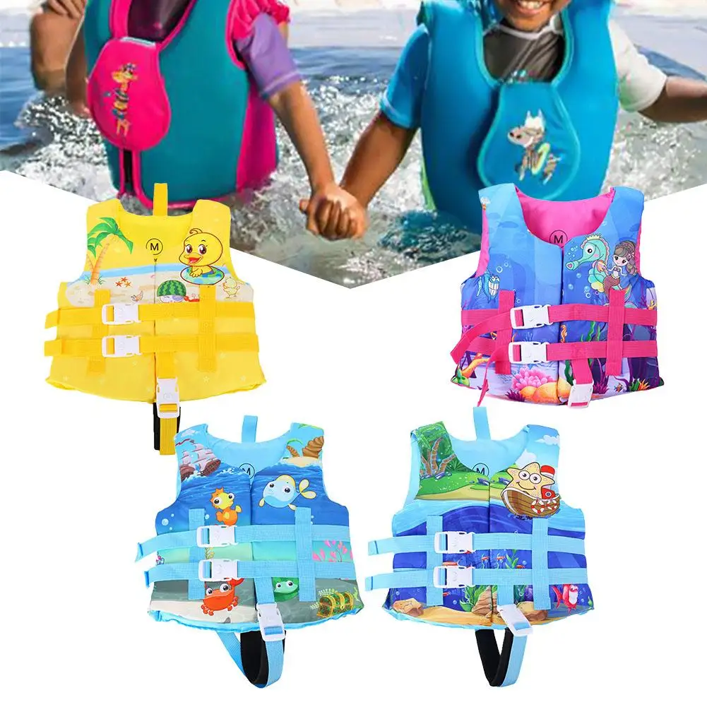 Жилет для младенцев детский купальный костюм для детей от 2 до 6 лет Фолиевая куртка купальный костюм для мальчиков и девочек плавающая одежда для плавания с рисунком