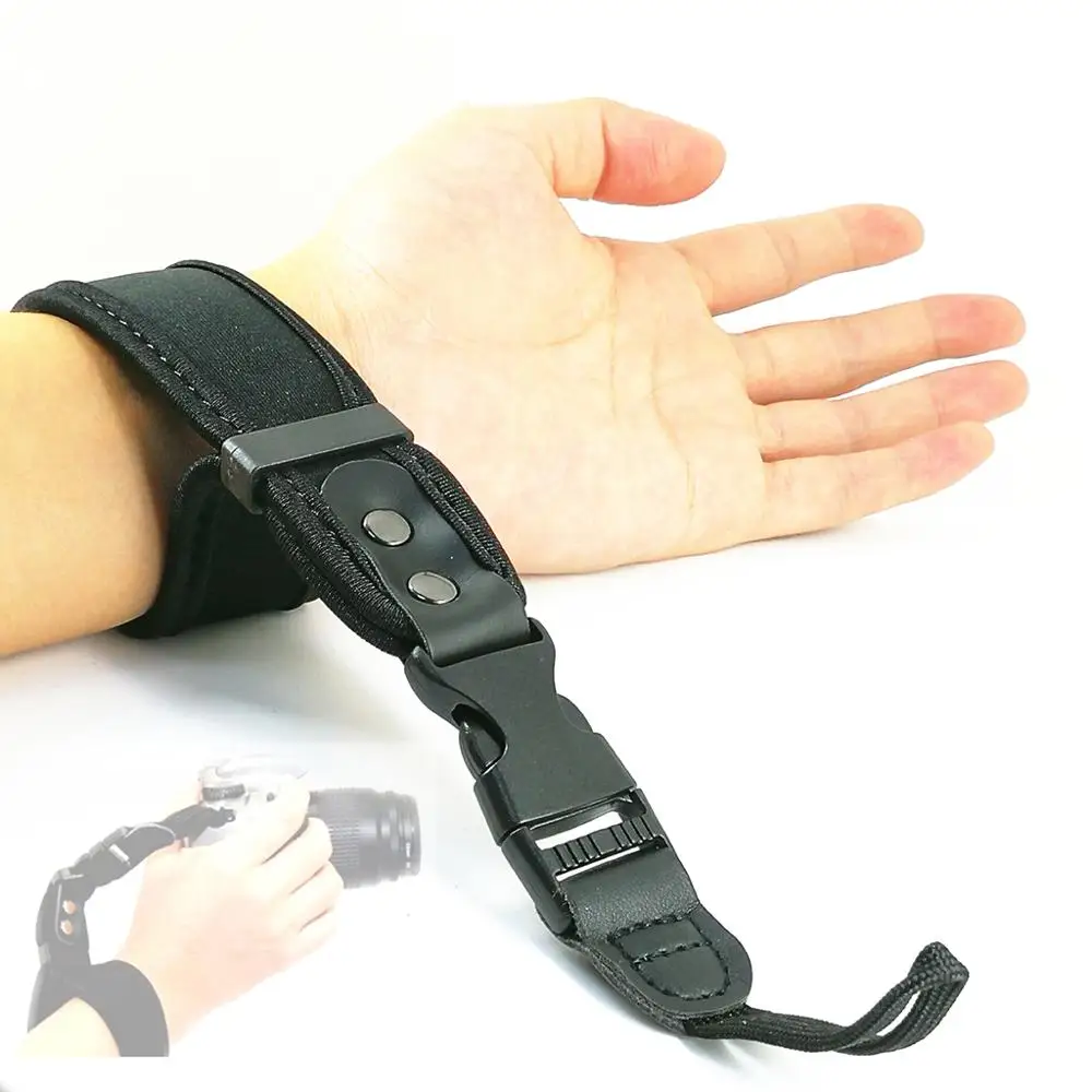 Neoprene Soft Quick Detachable Wrist Hand Strap for Canon Nikon Sony Fujifilm Fuji DSLR Camera camera wrist strap