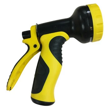 

Garden Hose Nozzle Features 10 Spray Patterns Thumb Control on Off Valve for Easy Water Flow Control American standard