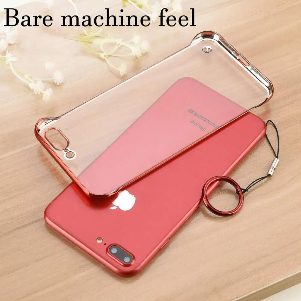 

for iPhone 11 Pro Max 11 XS XR X 7 8 6 6S Plus Case Borderless Transparent PC Plating Shockproof Cover for iPhone 11Pro Funda