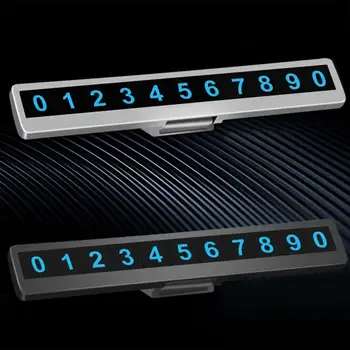 

Hot Car Luminous Parking Number Plate Phone Number Car Parking Number Plate Hidden Universal Car Accessories Card Auto Interior
