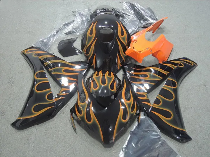 4 подарки ABS литья под давлением Обтекатели подходит для CBR1000RR 08 09 10 11 2008-2011 капот кузова набор на заказ черный оранжевый