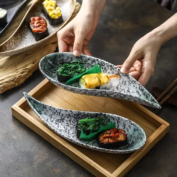 

Ceramic cold dishes snack plates special net celebrity creative sushi restaurants commercial odd-shaped plates Japanese cuisine