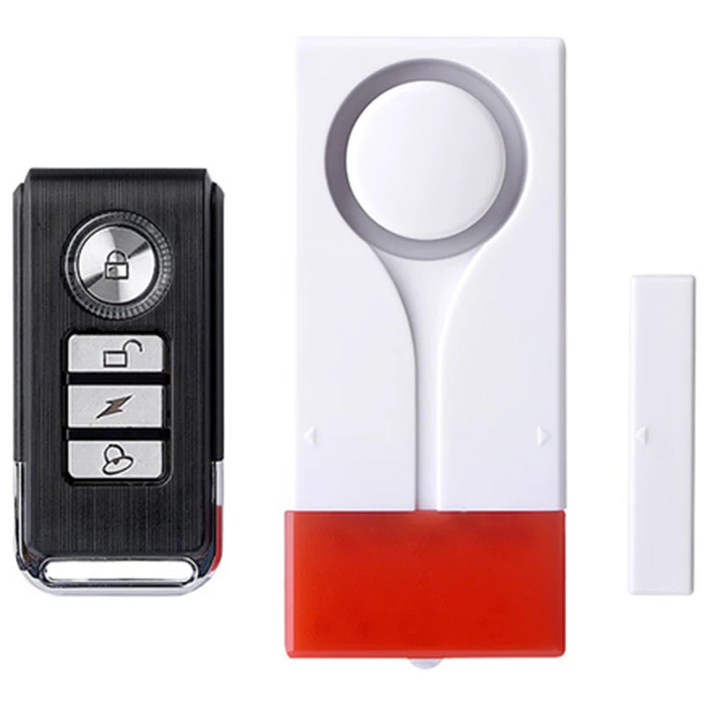 

Home Security Alarm Rood Flash With Sound Window Door Magnet Sensor Detector Wireless Alarm System+ Remote Controller