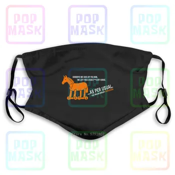 

Dust Mask with Filter Trojan War Horse Unofficial Eddie Izzard Comedy Funny Adults Washable Reusable Mask