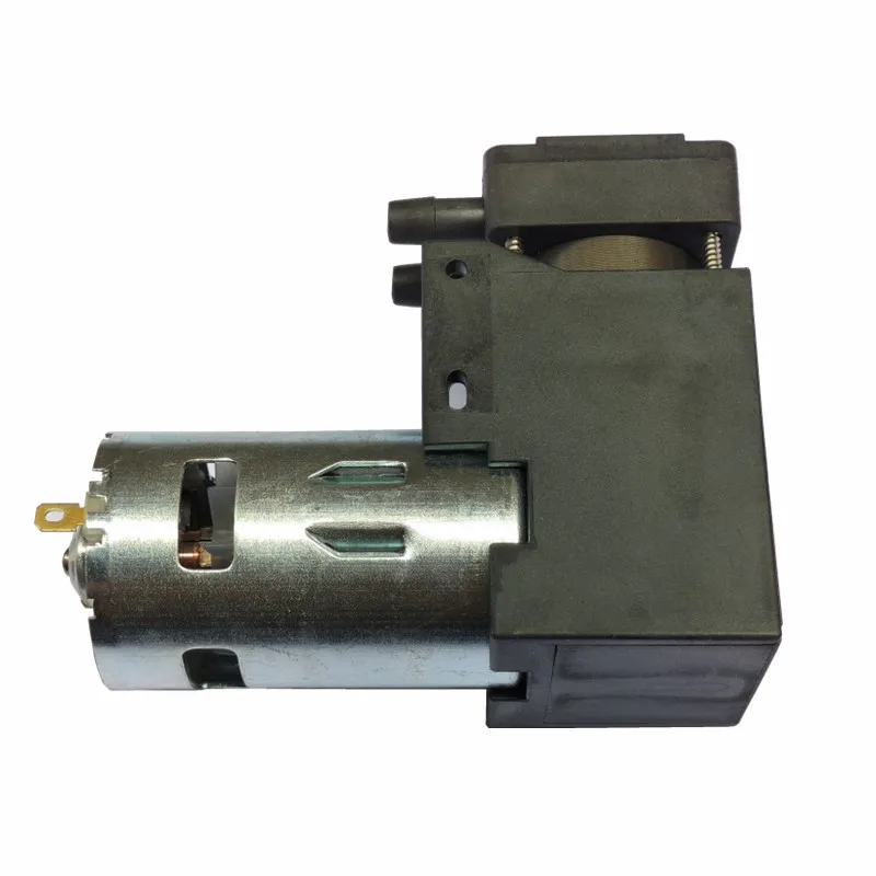 Bomba de vácuo livre de óleo pequena, pressão negativa, bomba de vácuo miniatura, fluxo de ar 35L por minuto, DC 12V, DC 24V, 88Kpa