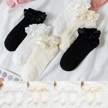 

Ankle Socks Ruffle Girls Lolita Soft Princess Socks Sweet Lace Ruffled Cute kawaii Short Socks Harajuku Retro Princess Sock New