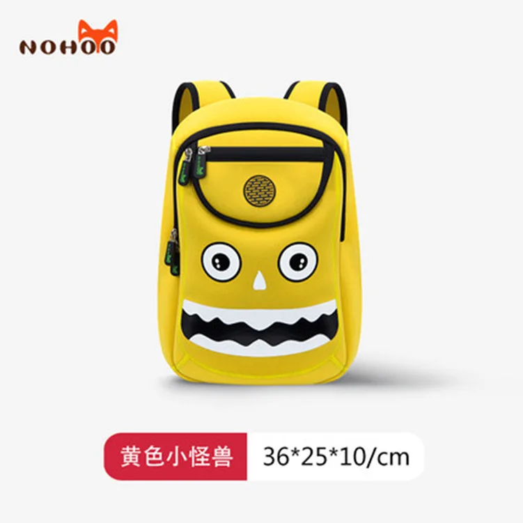 

NOHOO CHILDREN'S School Bags 5-10-Year-Old Boy Backpack Little Monster Outdoor Cartoon Backpack Nohoo Kids Bag
