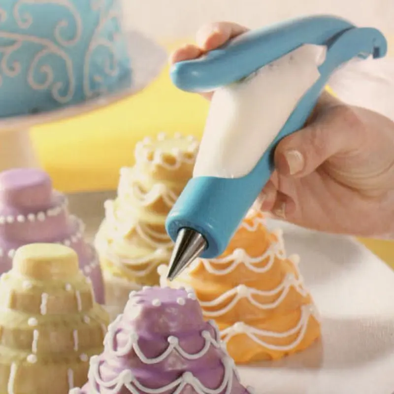 

New Decor Icing Pen Cake Tools Nozzles Set Piping Cream Syringe Tips Muffin Dessert Decorators With Pastry Bag Coupler Tip