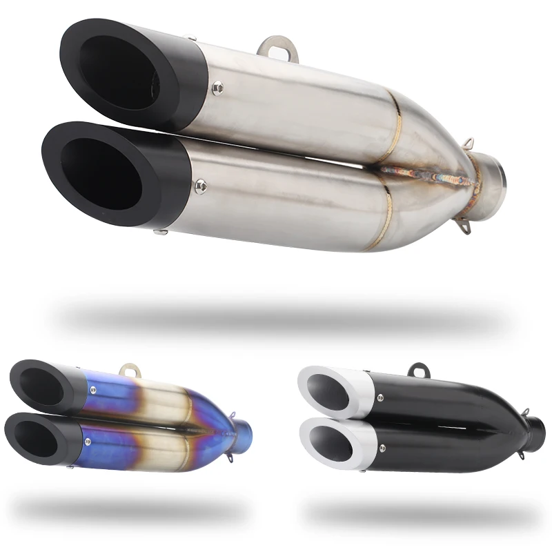 Tuyau De Silencieux D'échappement De Moto De 51mm Glissant Sur Le Connecteur D'adaptateur De Tuyau De Liaison Intermédiaire D'échappement Pour YZF-R6 2006-2014