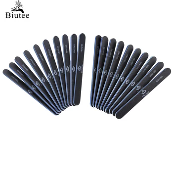 

Biutee 10pcs/Set Nail Files 100/180 and 180/240 Nail Buffer Black Washable Manicure Tools Pedicure Fingernail File High Quality