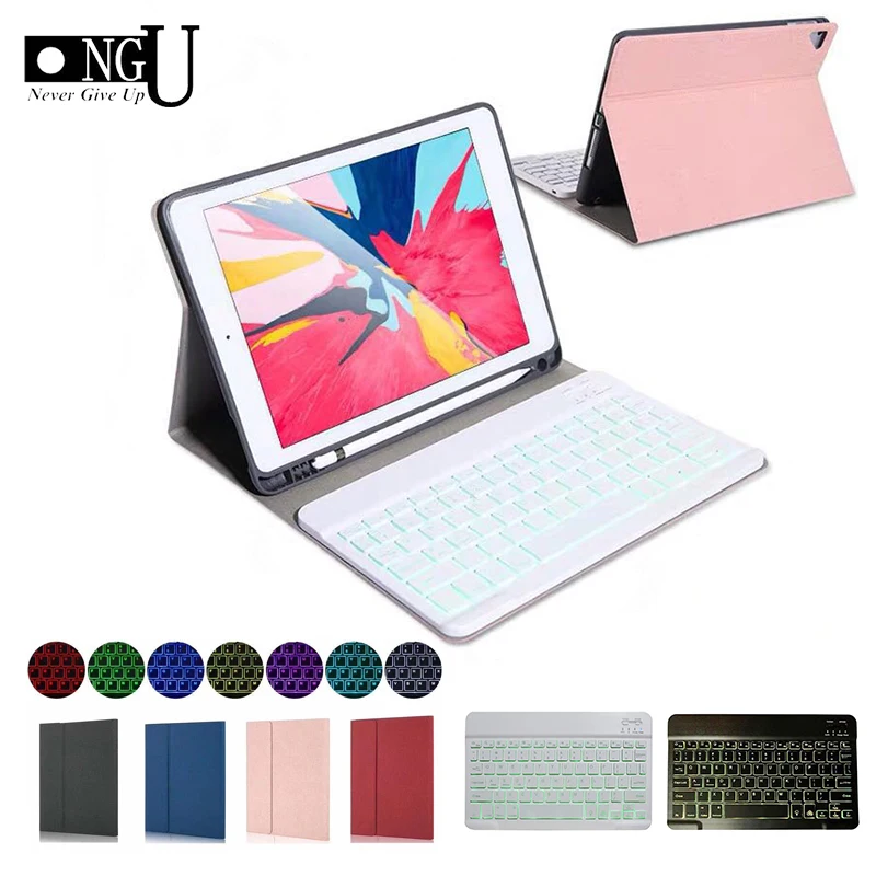 Чехол с клавиатурой для iPad 10 2 2019 карандашом Apple 7 поколения A2200 A2198 беспроводная