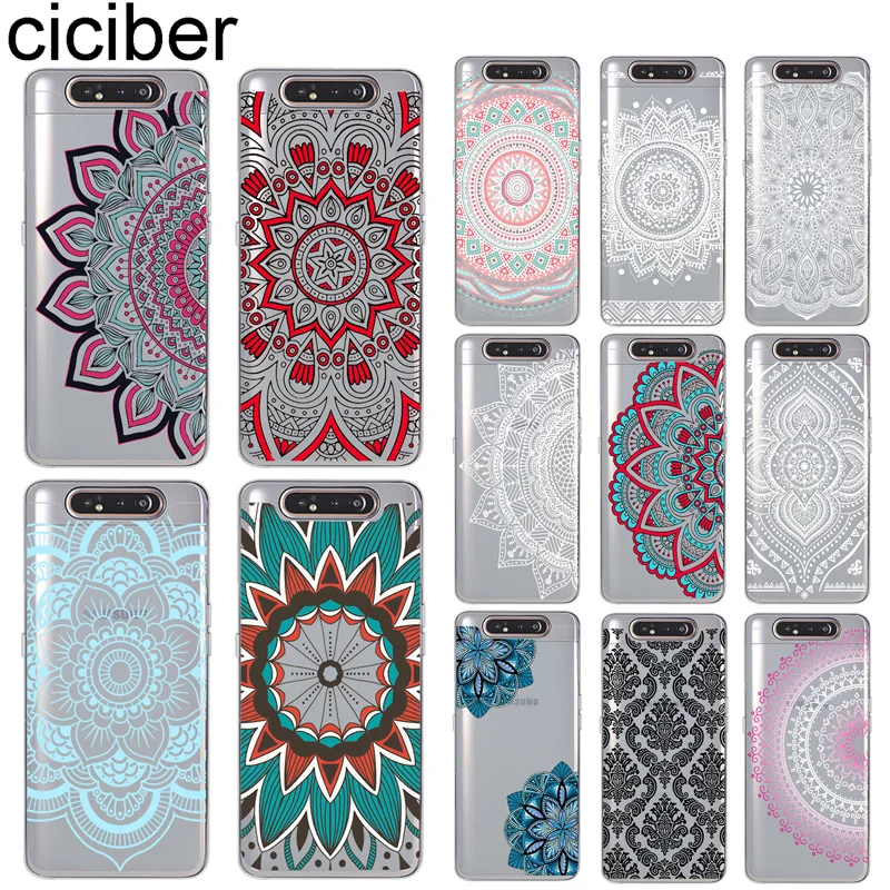 

ciciber Phone Cases for Samsung Galaxy A50 A70 A80 A40 A30 A20 A60 A10 A20e Soft Silicone TPU Cover Pretty Mandala Fundas Coque