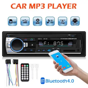 ALLOYSEED 1 ディンダッシュ車の Bluetooth Autoradio JSD-520C-B ステレオラジオ FM AUX 入力レシーバ USB 12V 車 MP3 マルチメディアプレーヤー