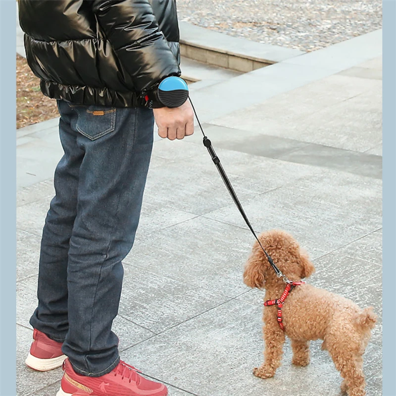 

Handsfree Wrist Pet Traction Rope Automatic Retractable Dog Rope Adjustable Belt Wrist Dog StrapTeddy Small Medium Dog Chain