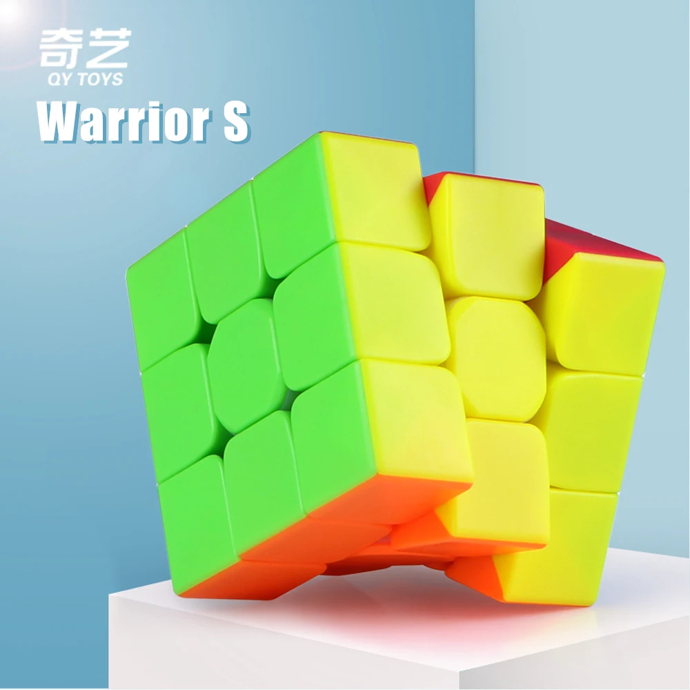 Qiyi Warrior S 3x3x3 волшебный Головоломка Куб без наклеек скоростной кубик Профессиональный Cubo Magico 3х3 игрушка для детей подарок