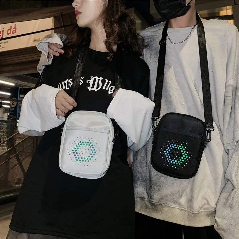 

Hong Kong Style Shoulder Bag Men's Popular Brand Men Casual Hip Hop Small Shoulder Bag Korean-style Shoulder Bag Sports Disco Da