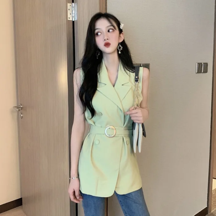 Number One People New Style Korean-style Sleeveless Small Suit Young Coat Tops