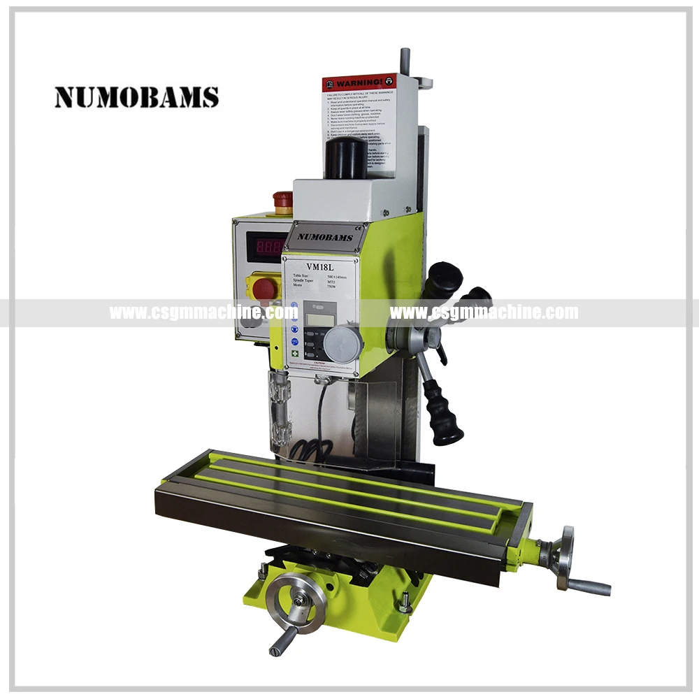 NUMOBAMS VM18L 750W бесщеточный мотор мини фрезерный станок DIY сверлильный для