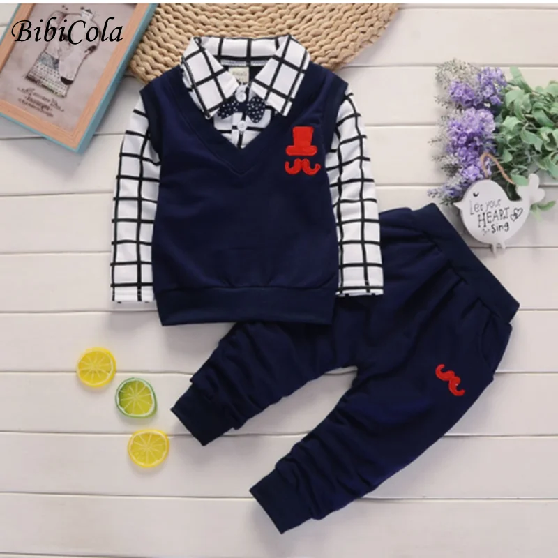 Tanio BibiCola boys baby odzież jesień dres odzież dla niemowląt
