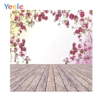 

Yeele Flowers Branch Wooden Floor Baby Child Portrait Photography Backgrounds Custome Photographic Backdrops For Photo Studio