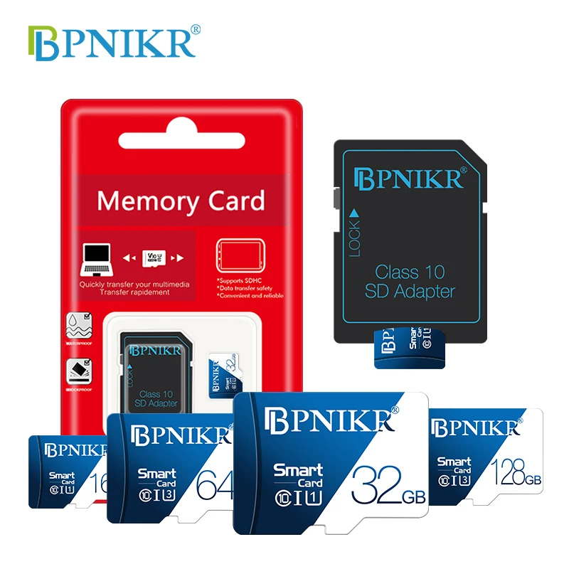 Новая карта Micro SD, 8 ГБ, 16 ГБ, 32 ГБ, 64 ГБ, 128 ГБ, карта памяти, класс скорости 10 U1, TF карта, Microsd на SD, для Android