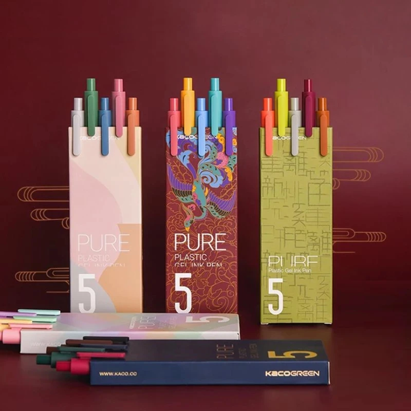 kaco❁⃘ Kacogreen Pen | Sign Pen | Gel Pens - Pen 0.5mm Ink Gel