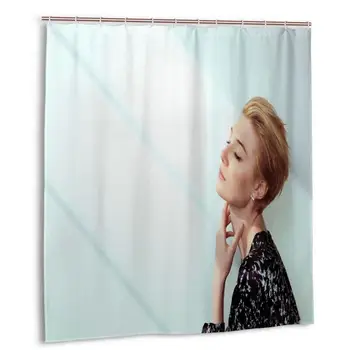 

Elizabeth Debicki Shower Curtain with Hooks bathroom Waterproof Polyester Fabric