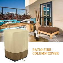 Пылезащитный непромокаемый открытый патио защита сад водонепроницаемый ткань Оксфорд квадратный огонь колонна крышка Солнцезащитный крем складной
