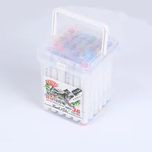 24/36 цветов художественные Маркеры Набор ручек с двойной головкой художественный эскиз маслянистые маркеры на спиртовой основе кисть манга ручка ручки для рисования товары для рукоделия