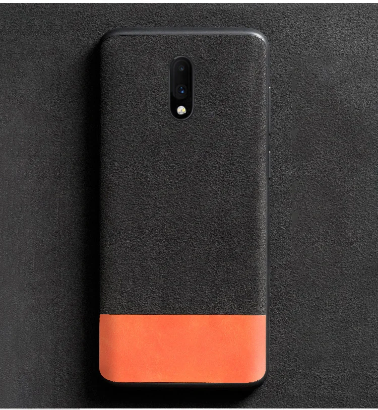 Чехол для телефона для Oneplus 7 7 Pro 6 6T Capas замшевый прошитый воловьей кожи Мягкий ТПУ чехол-подставка износ