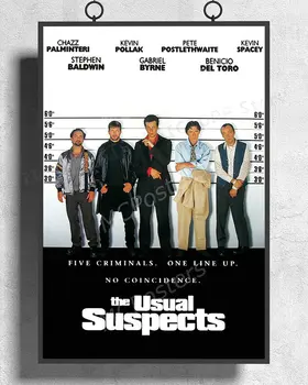 

H014 The Usual Suspects Movie Wall Sticker Silk Poster Art Home Decoration