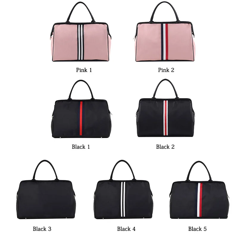 WOBAG модная полосатая Женская дорожная сумка выходные спортивные фитнес-сумки мужские женские сумки через плечо унисекс портативные сумки через плечо