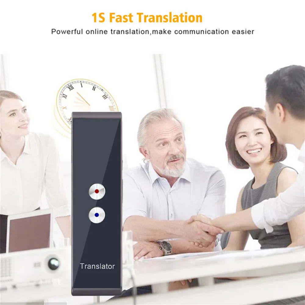 

International Travel Essential Portable traductor for Learning Business Meeting Voice Text Language Translator