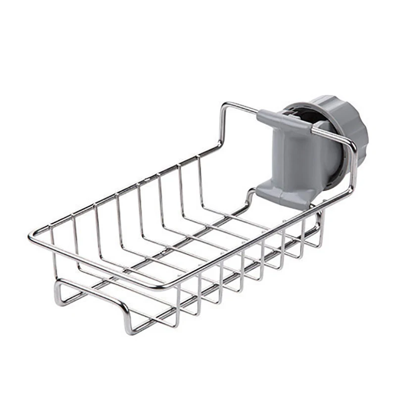 Stainless Steel Hot Sink Hanging Storage Rack Holder Faucet Clip Bathroom Kitchen Dishcloth Clip Shelf Drain Dry Towel Organizer