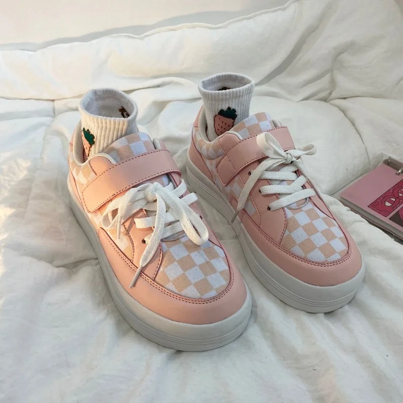 Spring and Autumn Women's Sports Shoes Lolita Kawaii Platform Casual Running Fashion Comfortable Lovely Sports Shoes