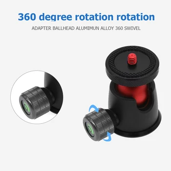 

Camera Mini Tripod Ball Head Installa Remove Convenient Simple 360 Degree Rotation Adapter Tripod Accessories