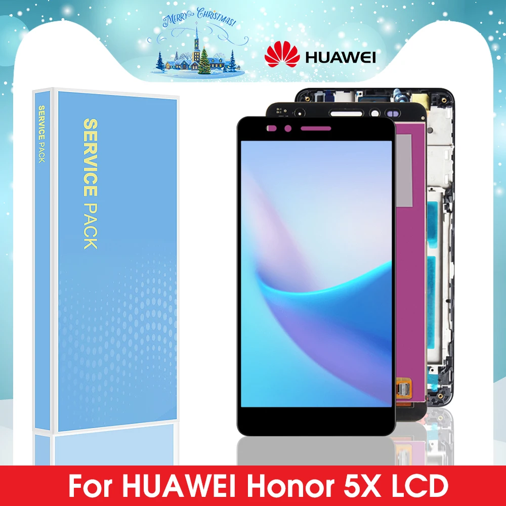 

Original LCD For Huawei Honor 5X LCD Display Touch Screen Digitizer Assembly Replacement With Frame For Huawei honor 5x GR5