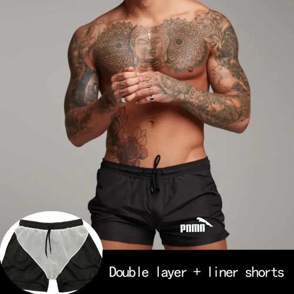 men's shorts zipper Pockets Detail Quick Dry Swimming Shorts Men Swimwear Man Swimsuit Swim Beach Summer Bathing | Спорт и