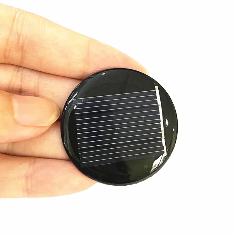 10PCS  2V 35mA Round 36mm  Mono/polycrystalline solar panel /solar cell battery module Epoxy board PET power generation board