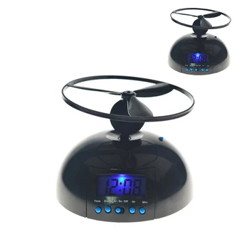 

Gift ABS LED Display Annoying Snooze Flying Alarm Clock Digital Bedroom Backlight Lazy Screw-Propeller Loud Helicopter