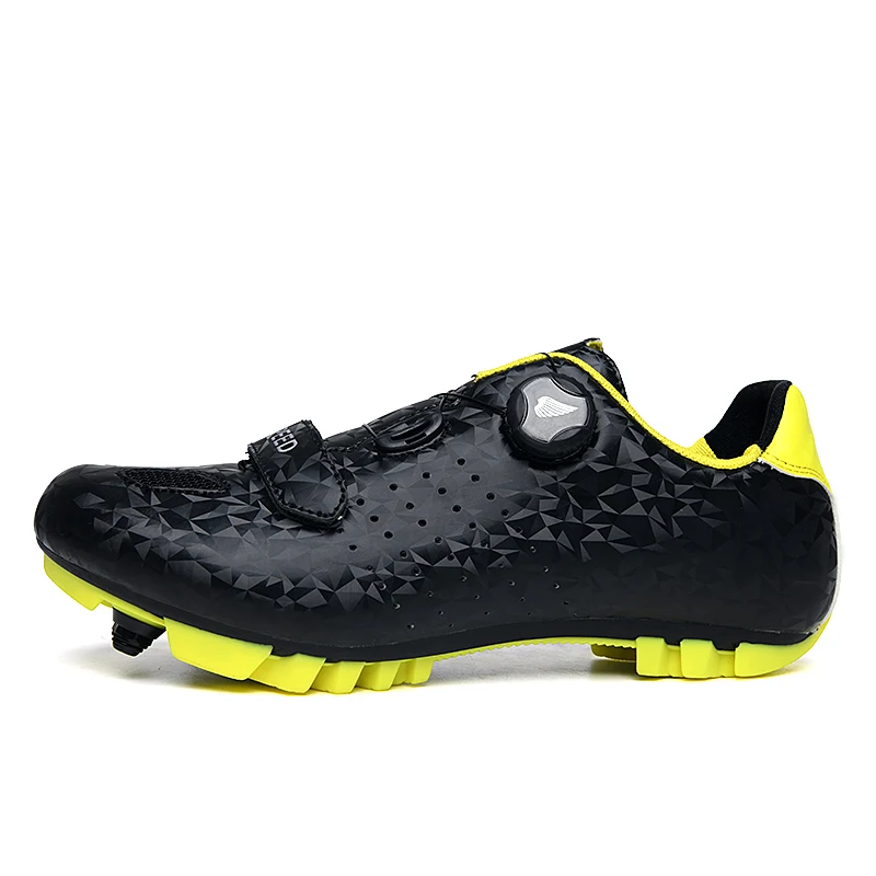 Self-Locking MTB Cycling Shoes Men Black Breathable Outdoor Mountain Bike Women Racing Bicycle Ankle Boots Self-Locking Sneakers