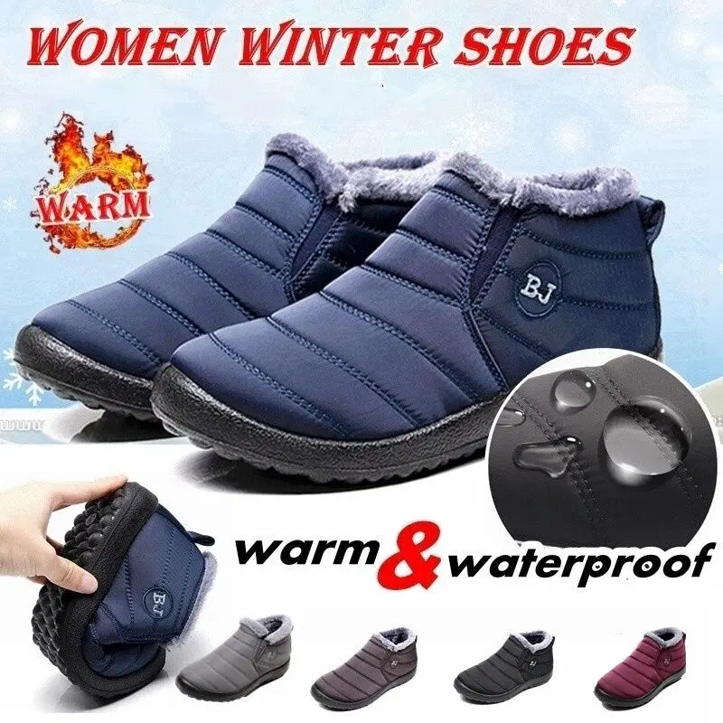 Winter Men Shoes Fashion Men Casual Shoes Waterproof Winter Male Loafers Unisex Slip On Warm Sneakers Zapatillas Hombre
