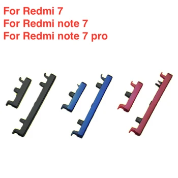 

100pcs For Xiaomi Redmi 7 Note 7 Pro SIde Volume Button + Power ON / OFF Buttton Key Set Replacement Part