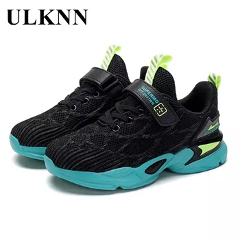 

ULKNN Children's Sneakers Mesh Shoes Breathable Outdoor Casual Solid Color Kid's Running Durable Non-Slip Comfortable Footwears