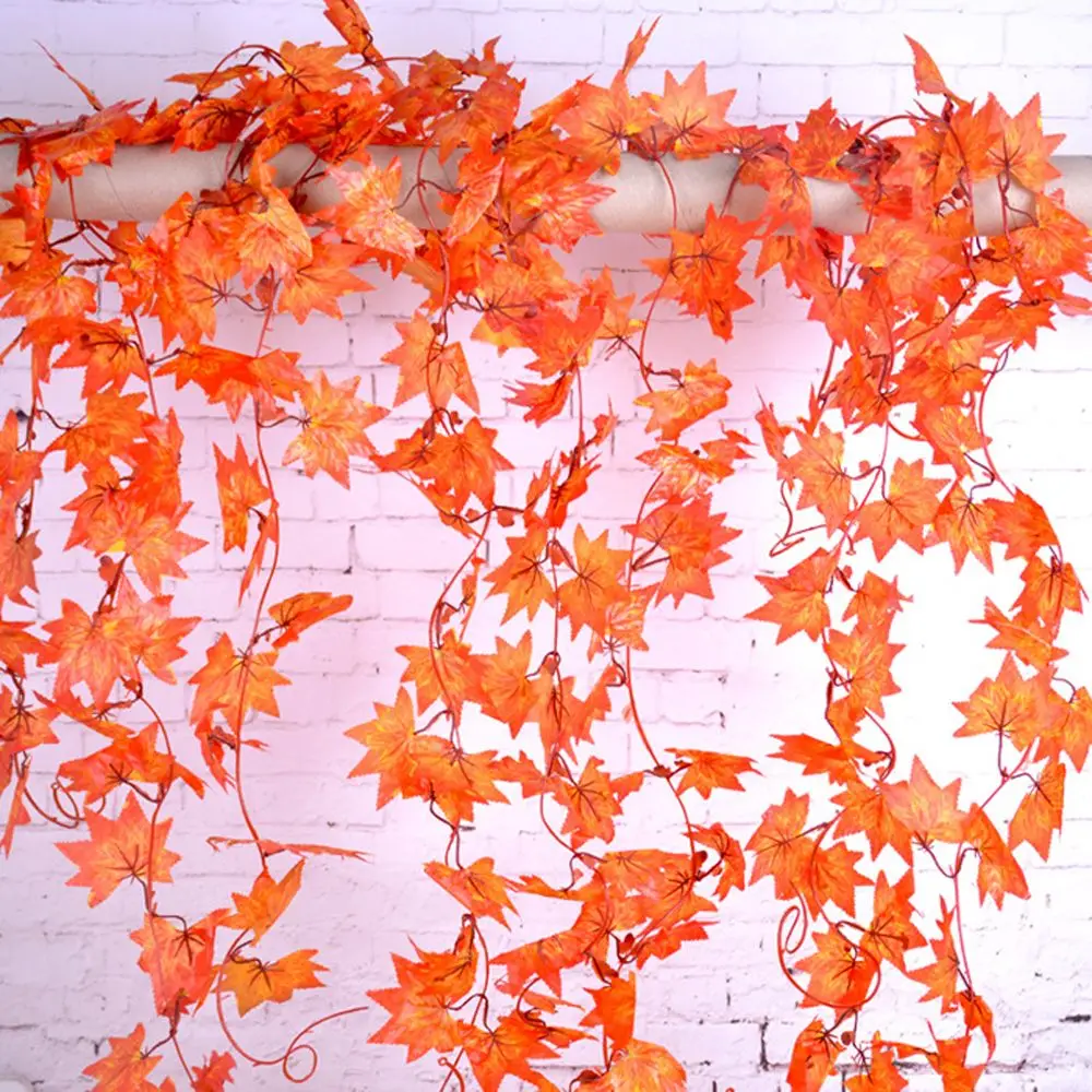 Silk Artificial Maple Leaf Autumn Leaves Plants Fake Flower Scrapbooking Wedding Party Decor