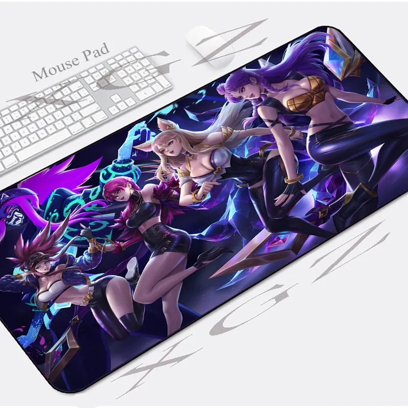 XGZ мультяшный Сексуальный Герой девушка на заказ большой игровой компьютерный стол коврик черный замок край Сказочный Хвост коврик для мыши Скорость Резиновая Полоса Скольжения