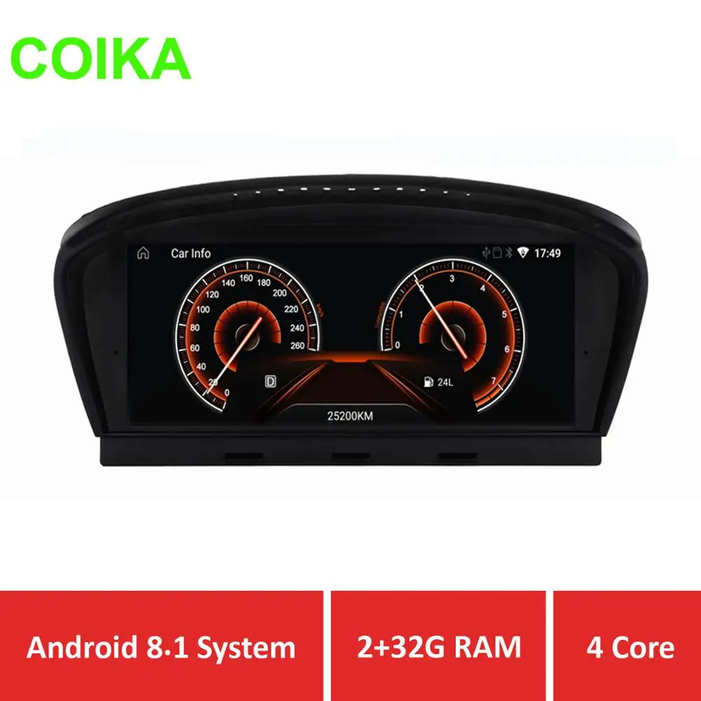 

COIKA Blue Ray IPS Android 8.1 System Car Multimedia Player For BMW E60 E90 2005-2012 GPS Navi Recorder WIFI DVR SWC BT 2+32G