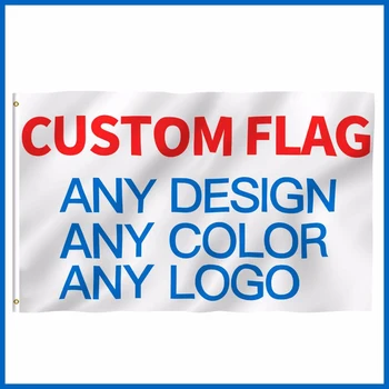 

Custom 3x5ft Printed Flag Any size Company Advertising Logo Sports Indoor Outdoor Club Banner and Flags, Free Shipping